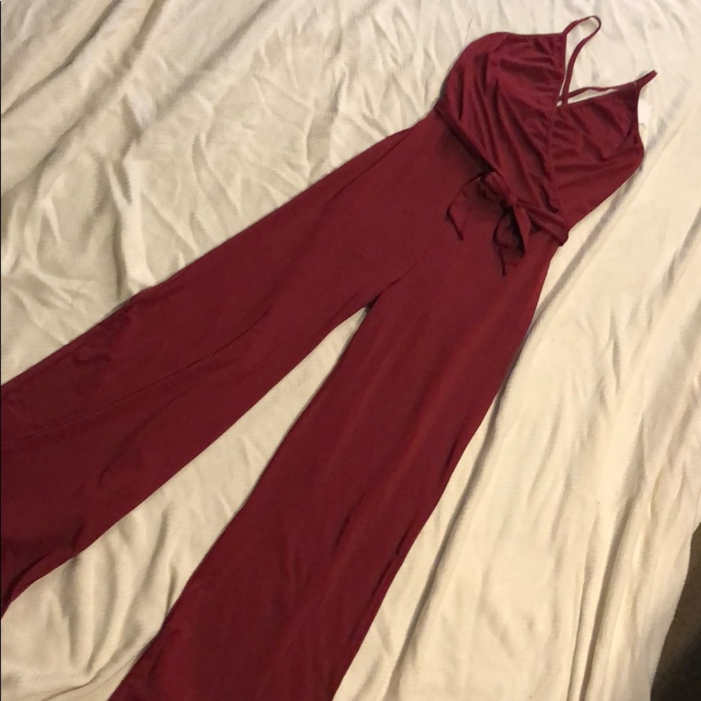 Red jumpsuit